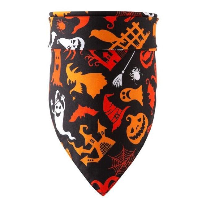 Holiday Dog Bandana Set, Polyester Triangle Scarf (5 Pack)
