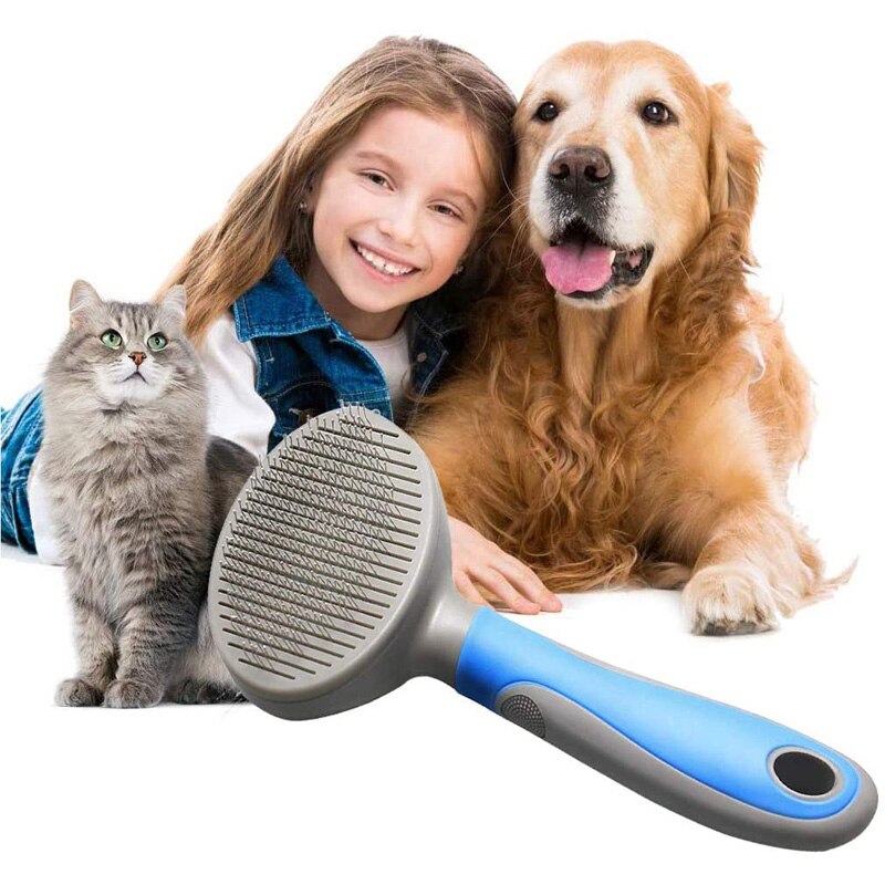 Pet Slicker Grooming Brush for Long Hair Dogs & Cats