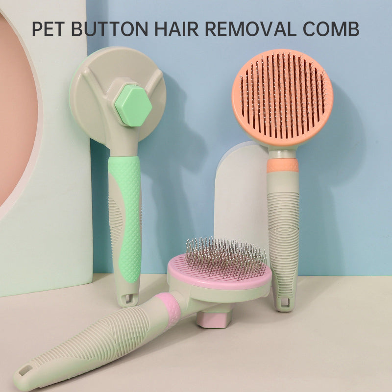 Self-Cleaning Dog & Cat Slicker Grooming Brush