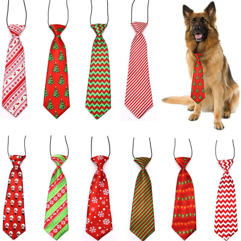 Striped Silk Bow Tie Collar for Small Dogs & Cats