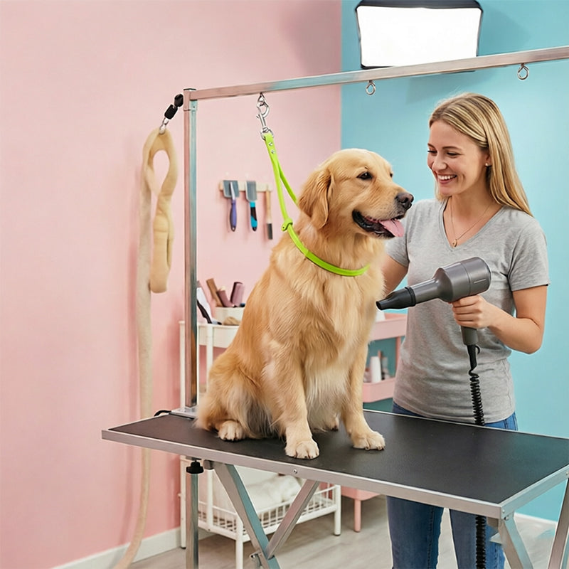 Dog Grooming Bathing Tether Rope with Silicone Grip