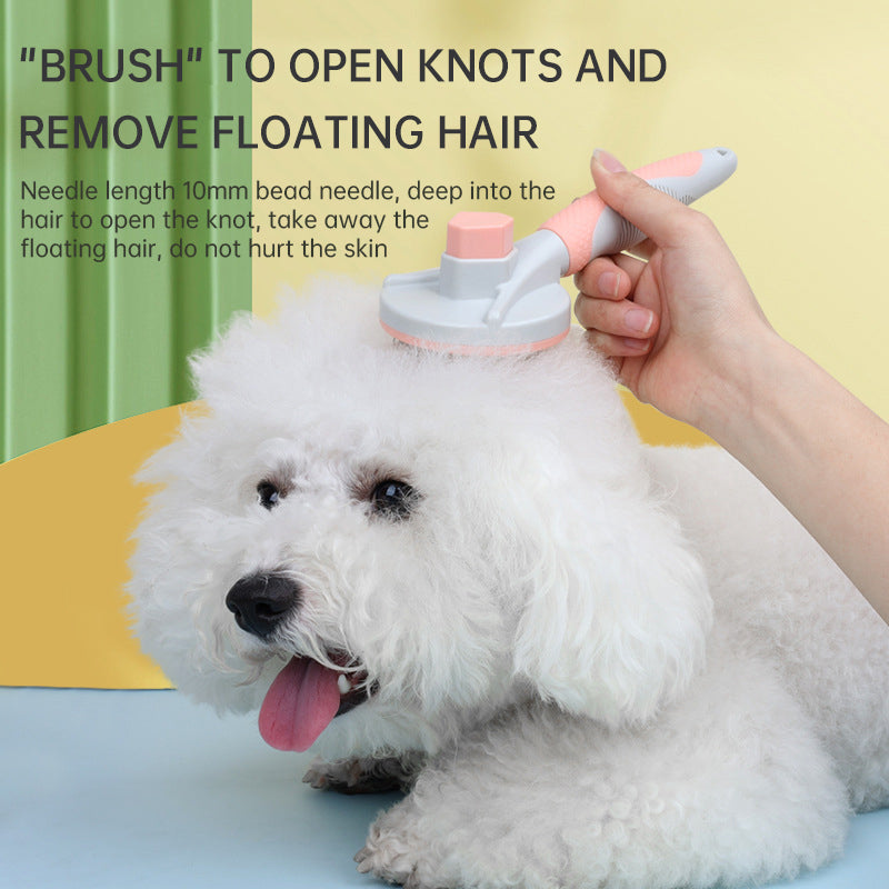 Self-Cleaning Dog & Cat Slicker Grooming Brush