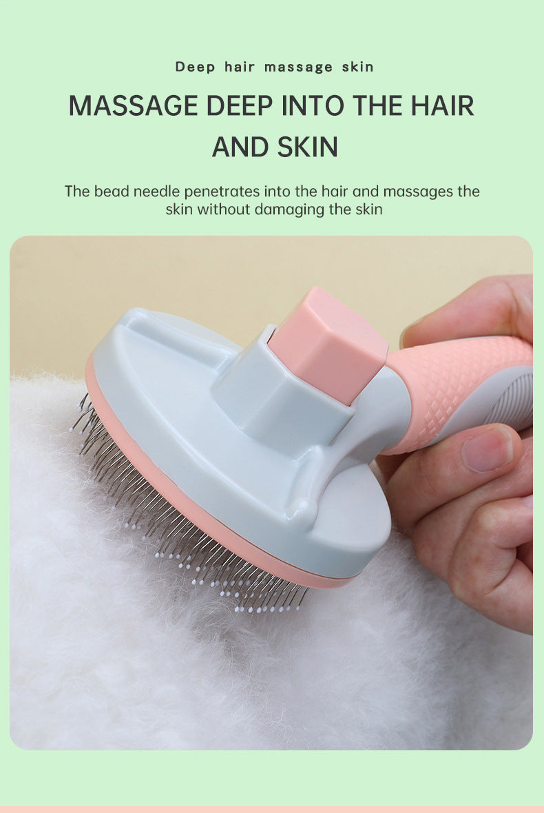 Self-Cleaning Dog & Cat Slicker Grooming Brush