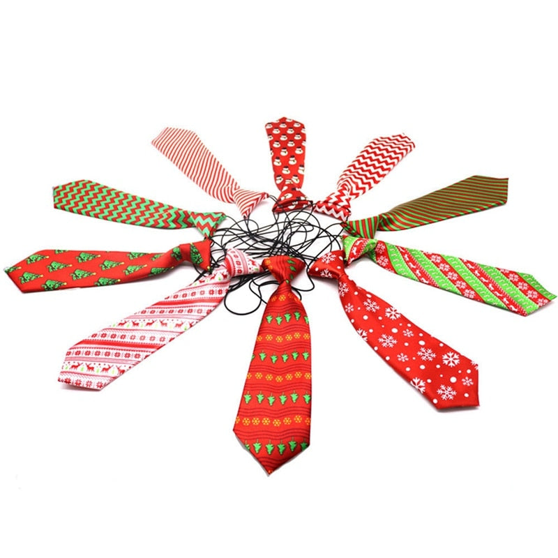 Striped Silk Bow Tie Collar for Small Dogs & Cats