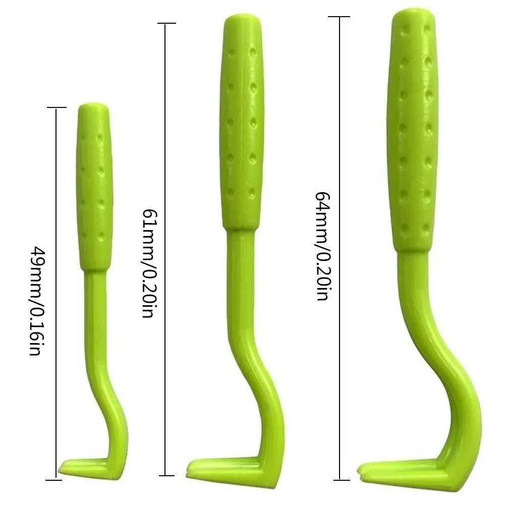 3-Piece Plastic Tick and Flea Removal Hooks for Pets