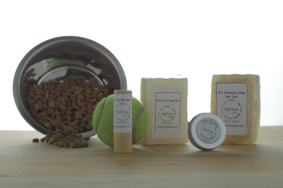 3-Pack Natural Dog Grooming Bundle – Shampoo Bar, Balm & Towel